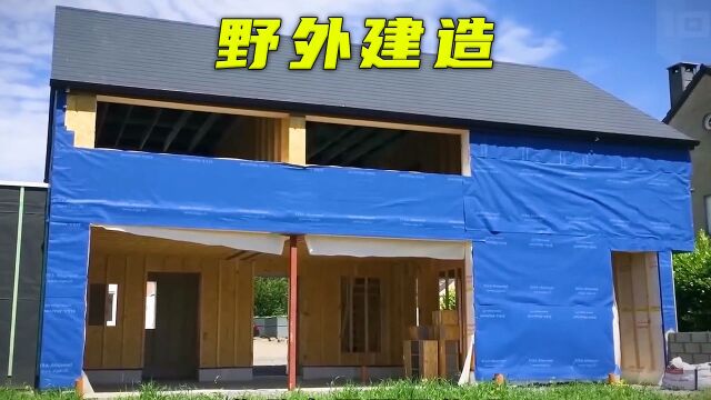 野外建造:用这种材料建的庇护所,你敢住么