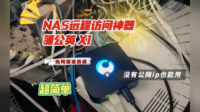 【内网穿透教程】NAS远程访问神器:蒲公英X1 没有公网ip也能用!