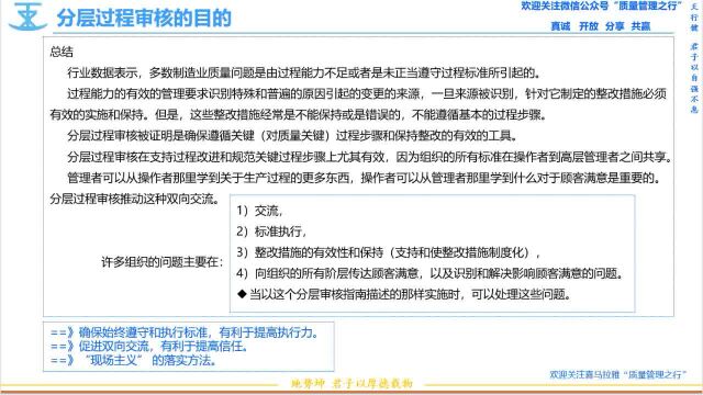 2 分层审核的目的 质量管理方法