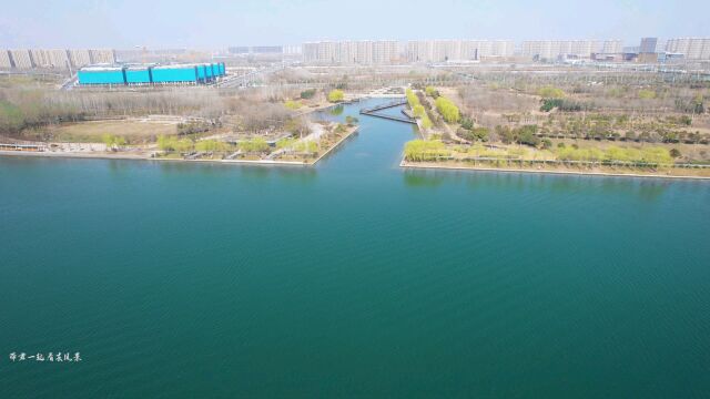 郑州市郑东新区龙湖观景台美景