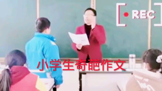 小学生奇葩作文,真是脑洞大开