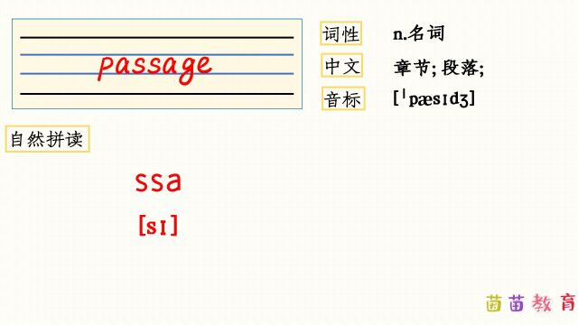 自然拼读:passage