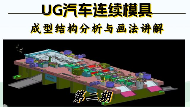 UG汽车连续模具成型结构分析与画法详细(第二期)