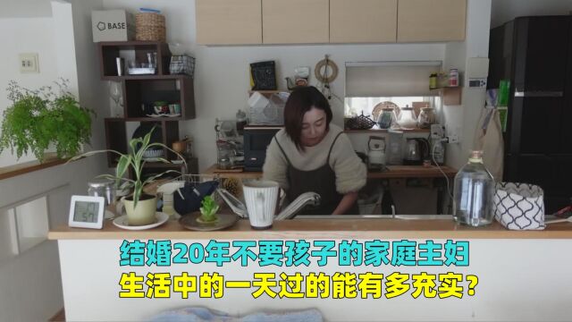 结婚20年不要孩子的日本家庭主妇,生活中的一天是怎么度过的?