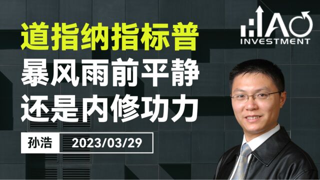 道指纳指标普500 暴风雨前平静还是修炼内功?