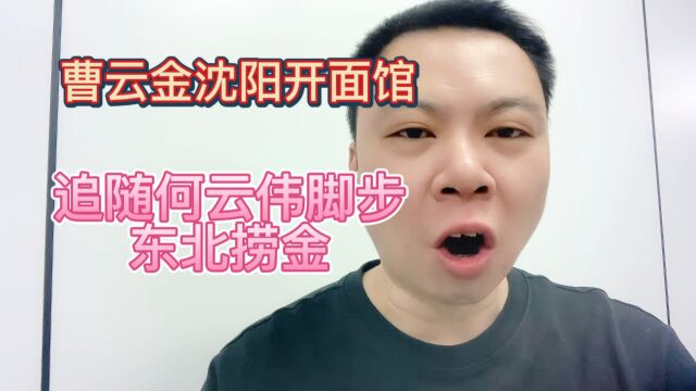 曹云金沈阳开面馆追随何云伟脚步东北捞金