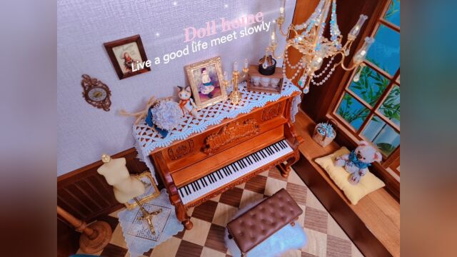 娃娃活得比人好系列,布置联排娃娃屋! #娃娃屋 #bjd娃屋 #blythe娃屋