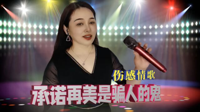 新歌来啦《承诺再美是骗人的鬼》,歌声伤感动听,句句扎心催泪