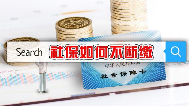 辞职后社保该怎么处理?不想中途断缴,可以尝试这3个办法