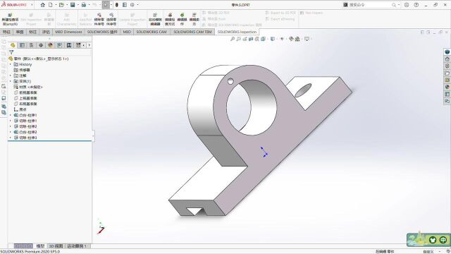 Solidworks轴承座