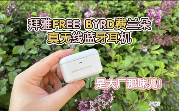 拜雅FREE BYRD费兰朵真无线耳机体验评测,是大厂那味!