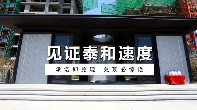 速度与品质双呈现,泰和府成为“放心置业”的标杆