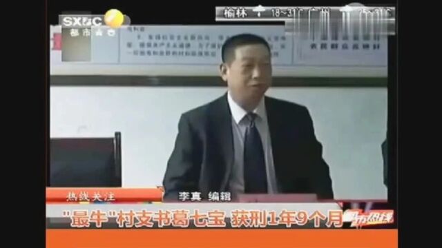 陕西“最牛”村支书被判刑