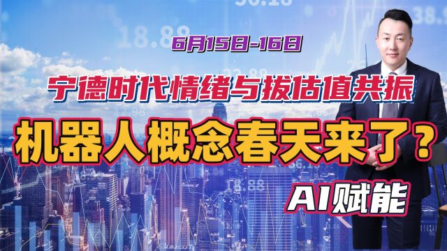 宁德时代短期情绪与拔估值共振,AI赋能机器人概念春天来了么?