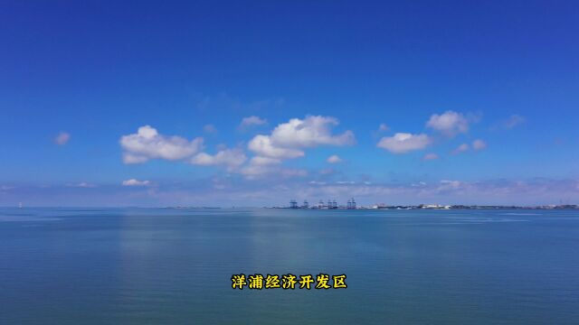 海花岛与洋浦隔海相望,每当天空晴朗云朵飘逸时,我就喜欢跑到沙滩上放飞