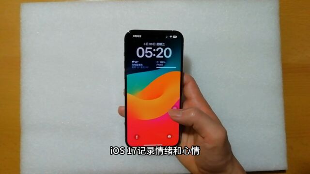 iOS 17记录情绪和心情