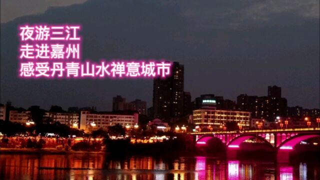 夜游三江,走进嘉州,感受丹青山水禅意城市.