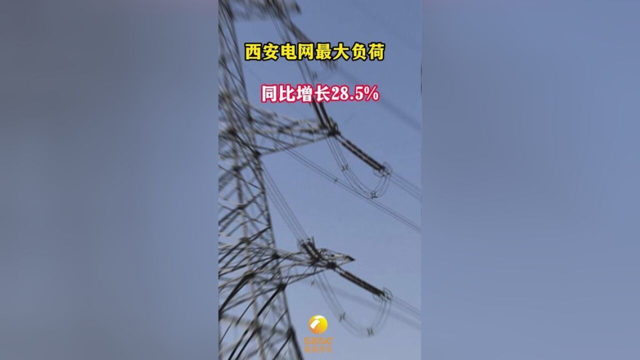 今夏西安电网最大负荷同比增长28.5%