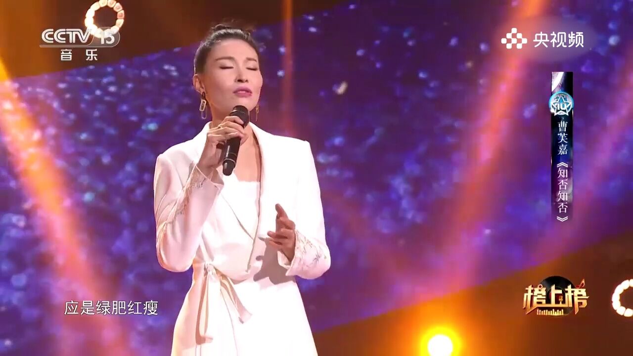 曹芙嘉演唱《知否知否》,曹芙嘉的歌声将我们带入古典的世界,感受到知否的深情与思绪