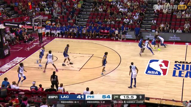 2023 NBA夏季联赛 快船vs76人全场回放