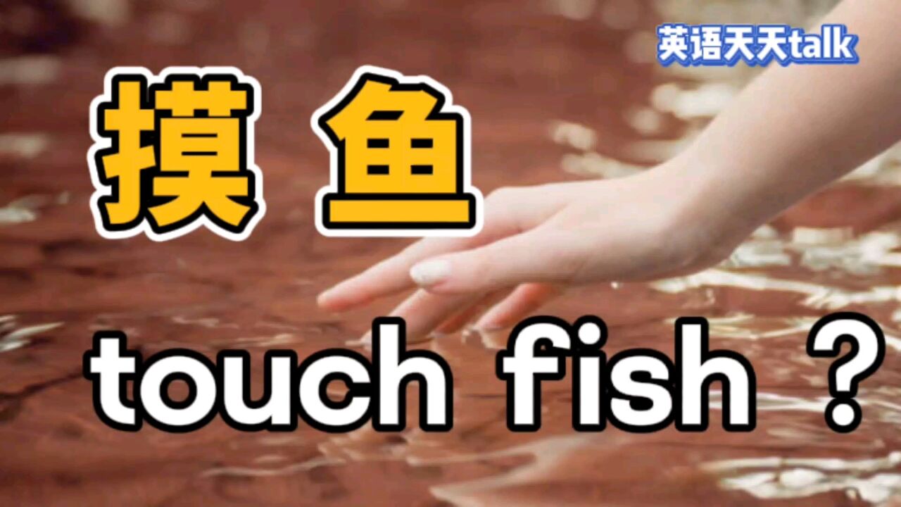 上班时候“摸鱼”,英语说成“touch fish”,就把老外说蒙了