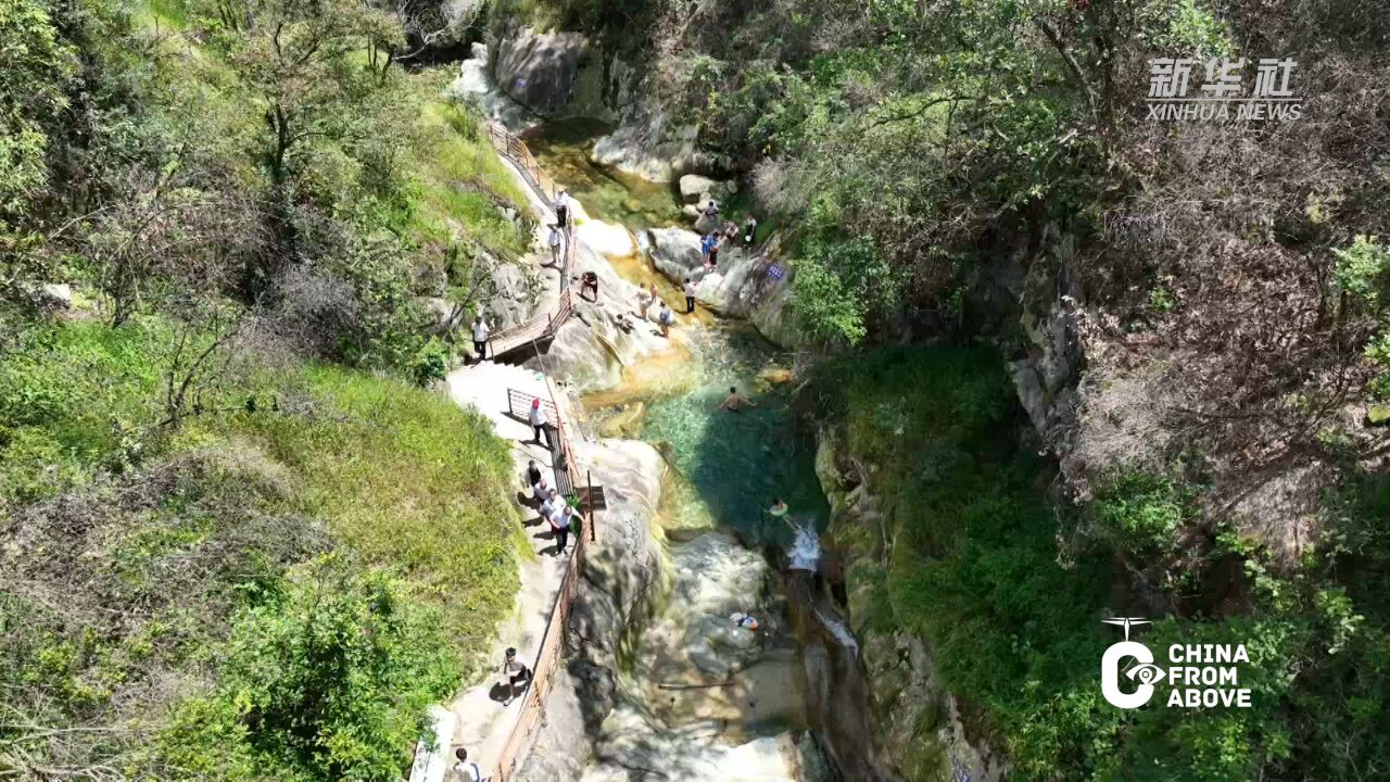 瞰中国|湖南祁阳:溪涧戏水 纵享清凉