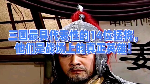 三国最具代表性的14位猛将,他们是战场上的真正英雄!