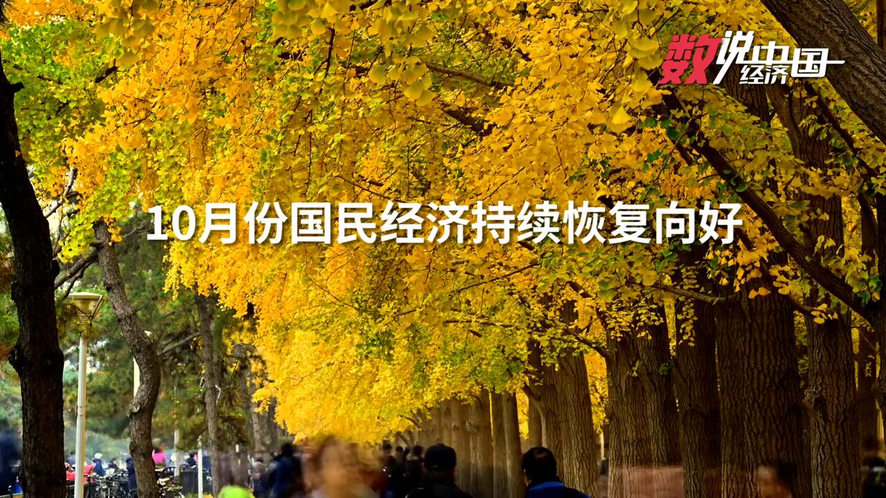 数说中国经济 | 10月份国民经济持续恢复向好