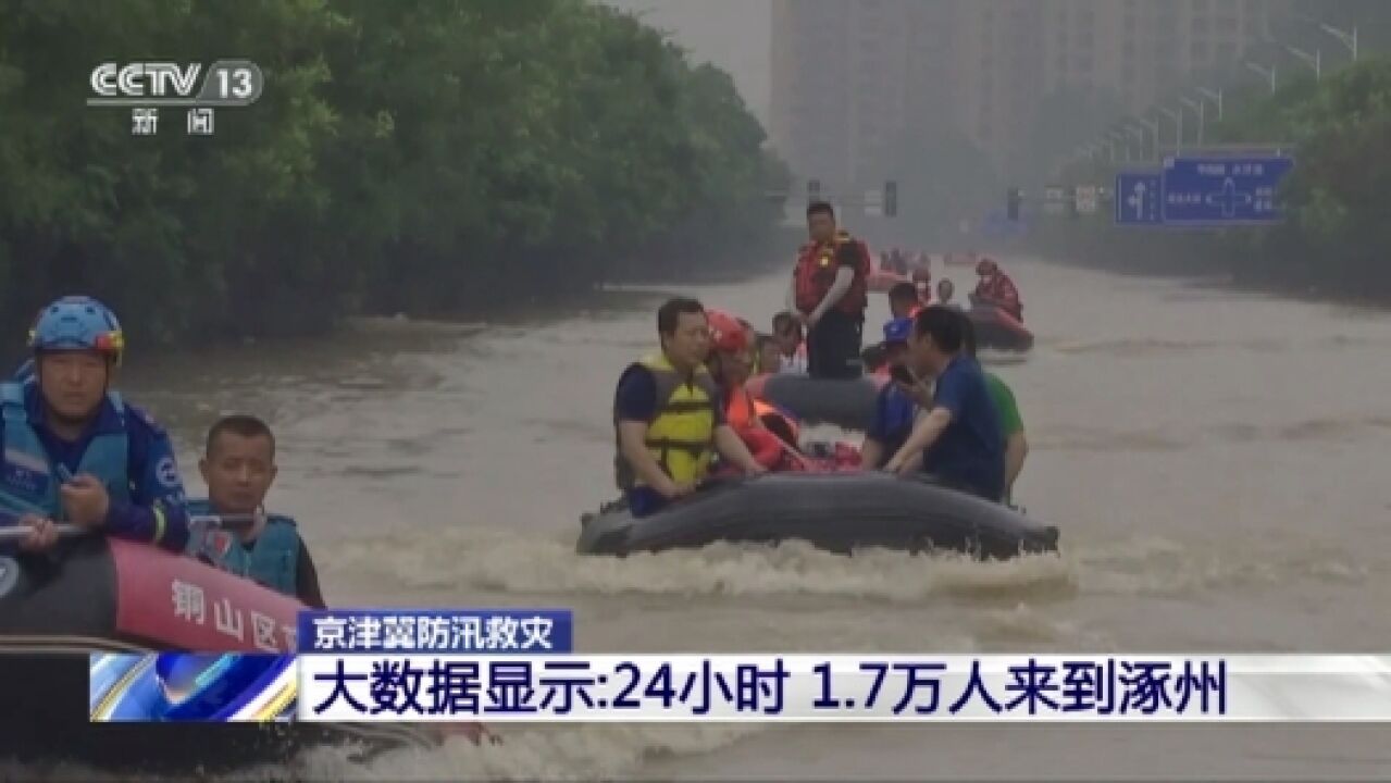 大数据绘出救援“加速度”:24小时,1.7万人来到涿州