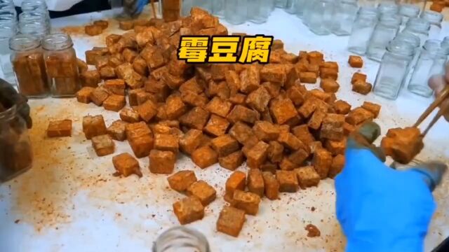 你知道霉豆腐是怎么制作出来的吗豆腐霉豆腐制作过程工厂实拍视频