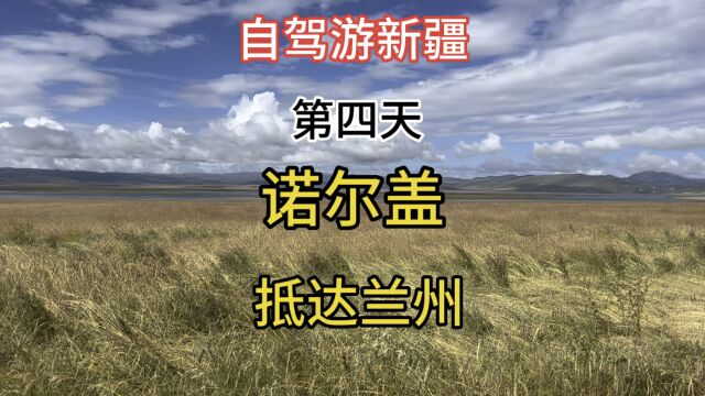 自驾游新疆 第四天 经过诺尔盖大草原 晚上抵达甘肃省会兰州市