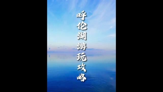 像海一样无边无际的呼伦湖它到底有着什么样的景色,随着我们镜头一起去感受呼伦湖吧!#旅行大玩家 #国庆旅行指南 #好好旅行节