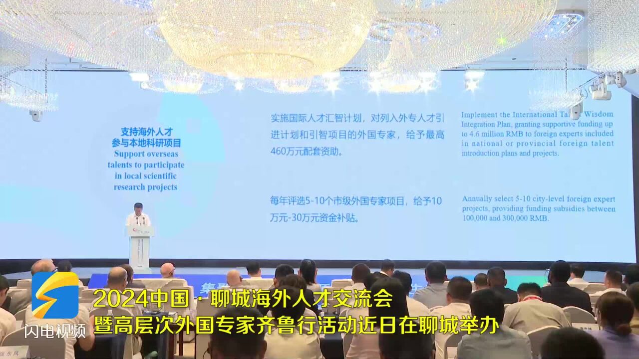 2024中国ⷮŠ聊城海外人才交流会暨高层次外国专家齐鲁行活动举办