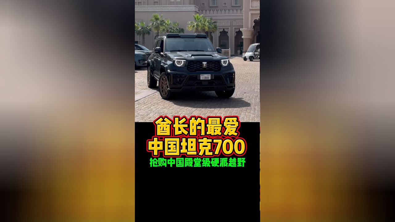 酋长的最爱中国坦克700抢购中国殿堂级硬派越野好车