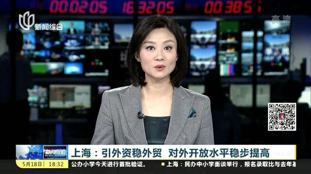 上海:引外资稳外贸 对外开放水平稳步提高