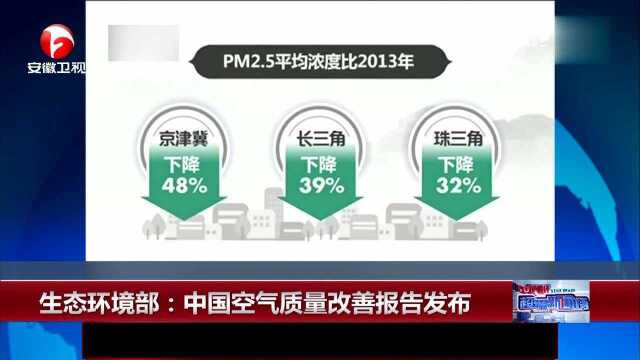 生态环境部:中国空气质量改善报告发布