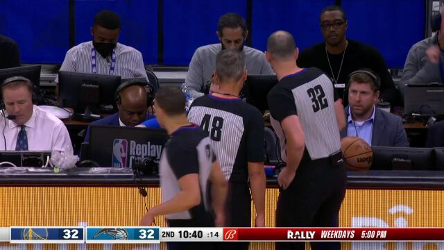 NBA常规赛：勇士vs魔术第2节原声解说回放