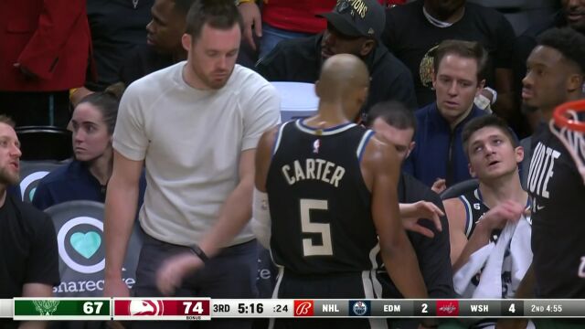NBA常规赛：雄鹿vs老鹰 中文解说全场回放