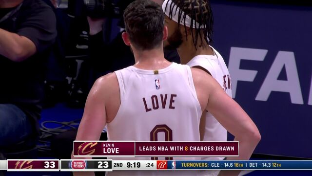 NBA常规赛：骑士vs活塞第2节中文解说回放
