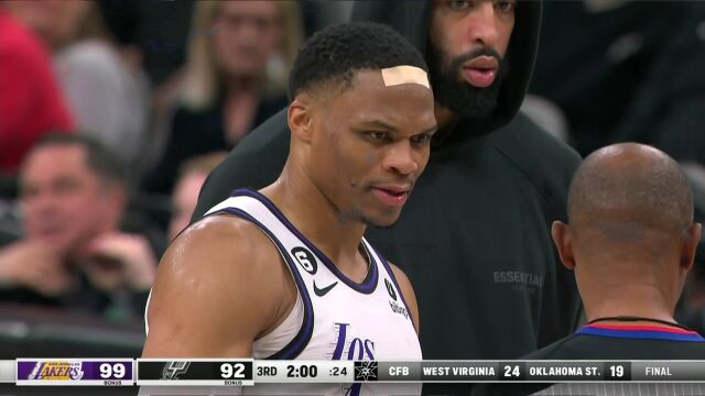 NBA常规赛：湖人vs马刺英文原声全场回放