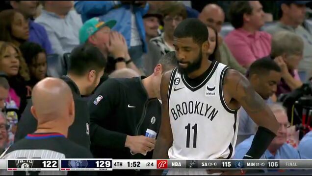 NBA常规赛：篮网vs灰熊第4节中文解说回放