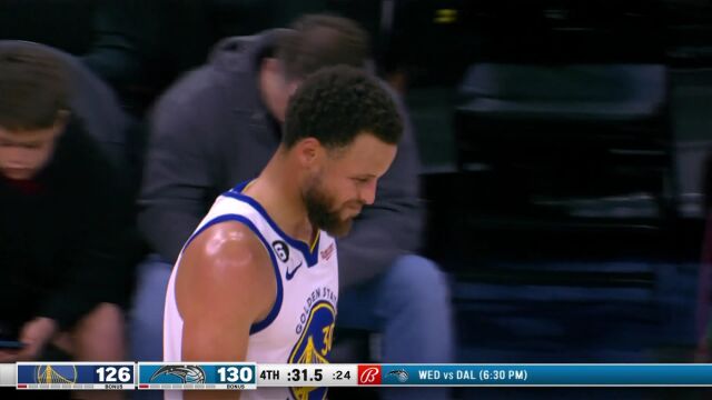 NBA常规赛：勇士vs魔术第4节原声解说回放