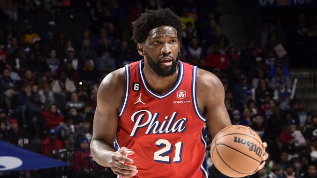 恩比德vs勇士集锦 攻防兼备砍下34分13篮板4助攻4抢断2盖帽