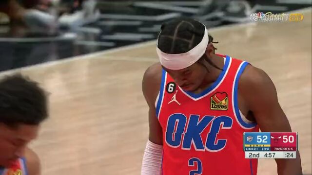 NBA常规赛：雷霆vs公牛英文原声全场回放