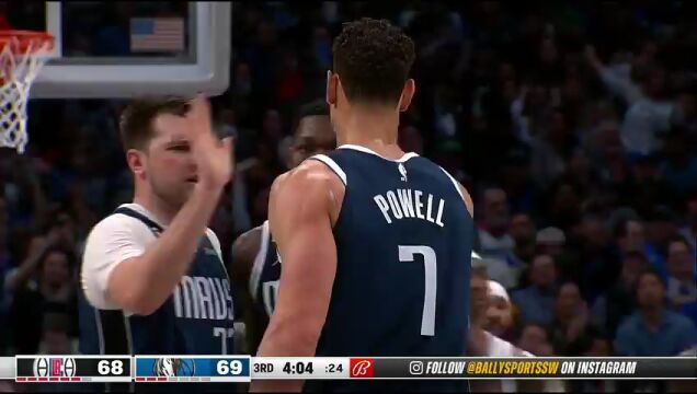 NBA常规赛：快船vs独行侠第3节 英文解说回放