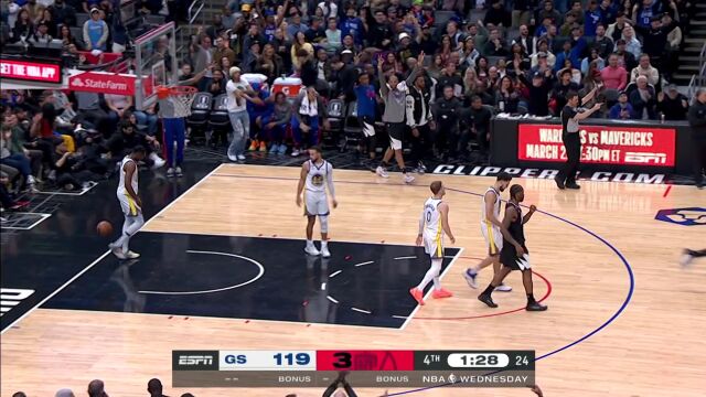 可以打卡下班了 乔治三分手起刀落胜负已定