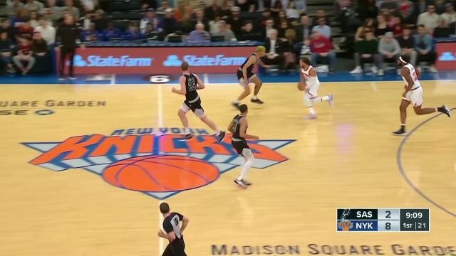 掌握了神的武器！布伦森急停跳投两连击