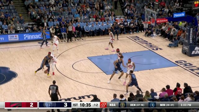 琼斯突破分球 贝恩底角架炮三分穿针