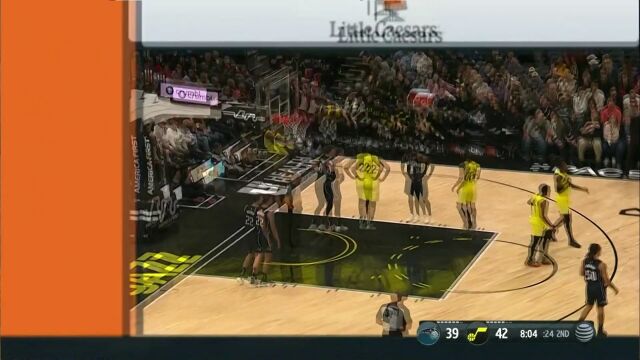 魔术vs爵士第2节英文原声回放