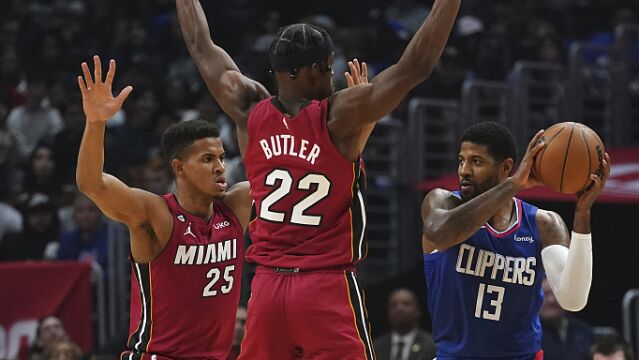 乔治vs热火集锦 空砍25+7第三节发飙难救主